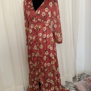 Long sleeve Maxi dress | floral dress